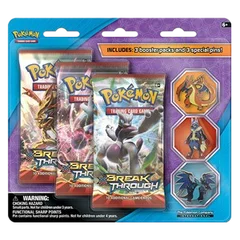BREAKthrough: Mega Evolution Three Pin 3-Pack Blister
