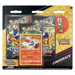 Crown Zenith: Cinderace Pin Collection 3-Pack Blister
