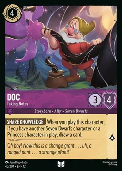 Doc - Taking Notes