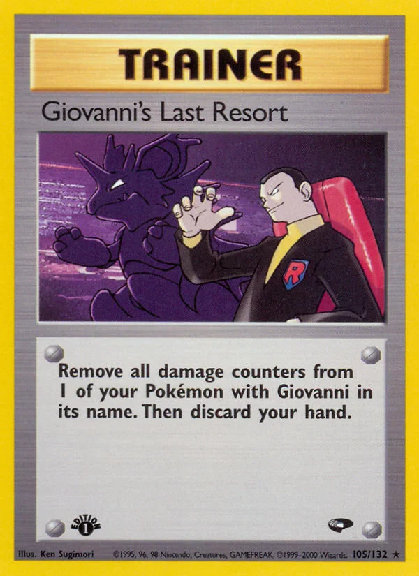 Giovanni's Last Resort card