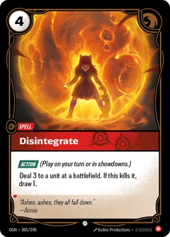 Disintegrate
