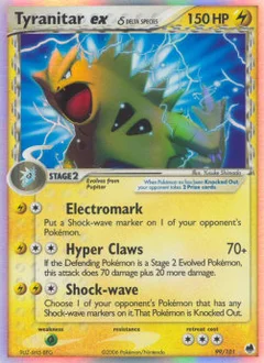 Tyranitar ex, Delta Species